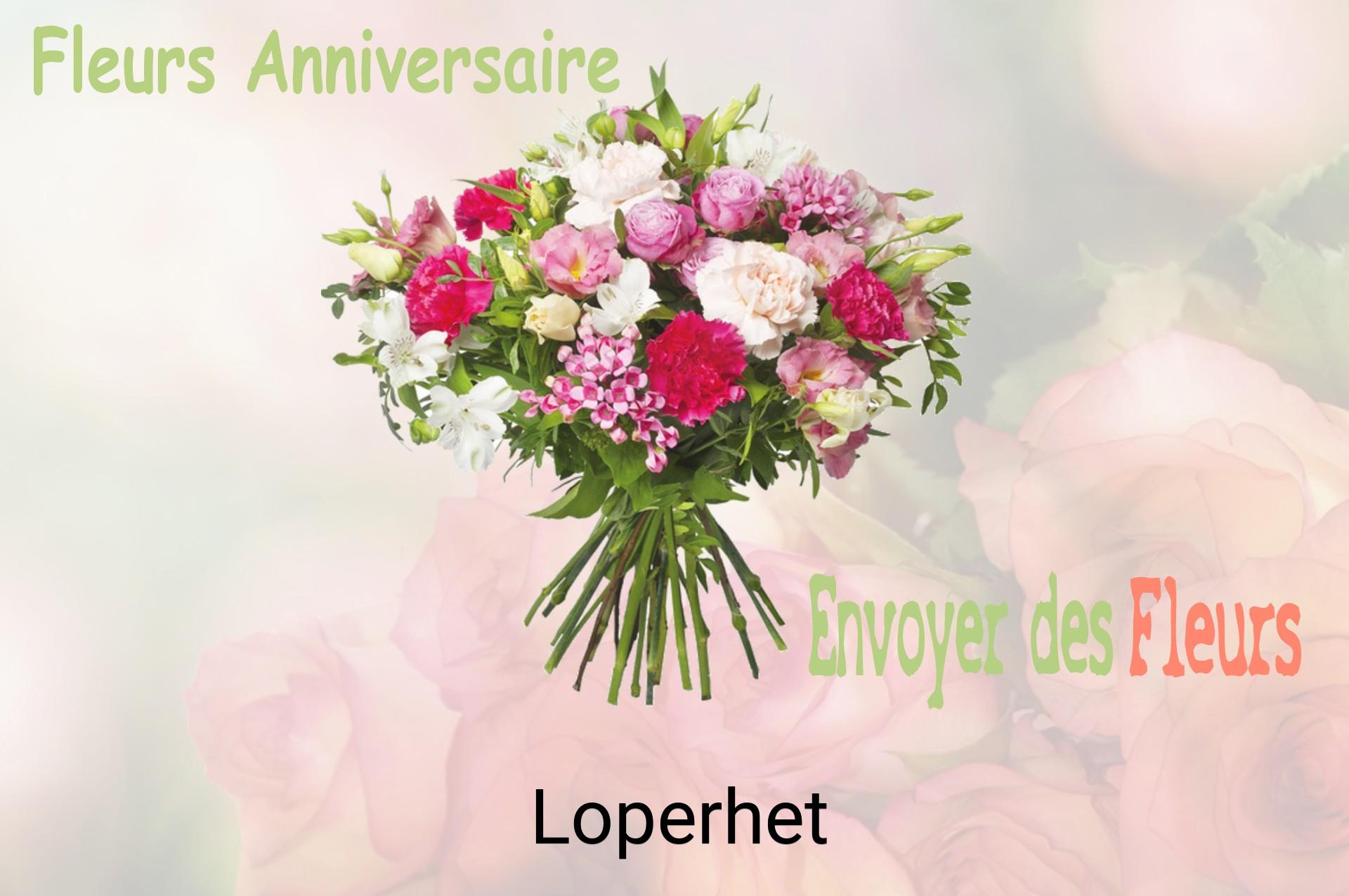 Bouquet de fleurs d’anniversaire livré à Loperhet